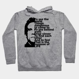 See the World Purpose of Life Split Black Hoodie